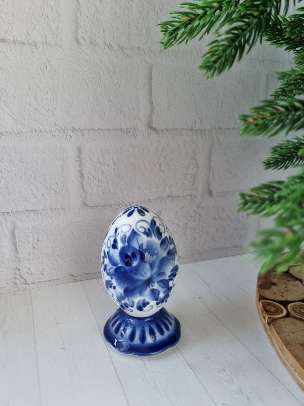 Яйцо пасхальное фигурка гжель