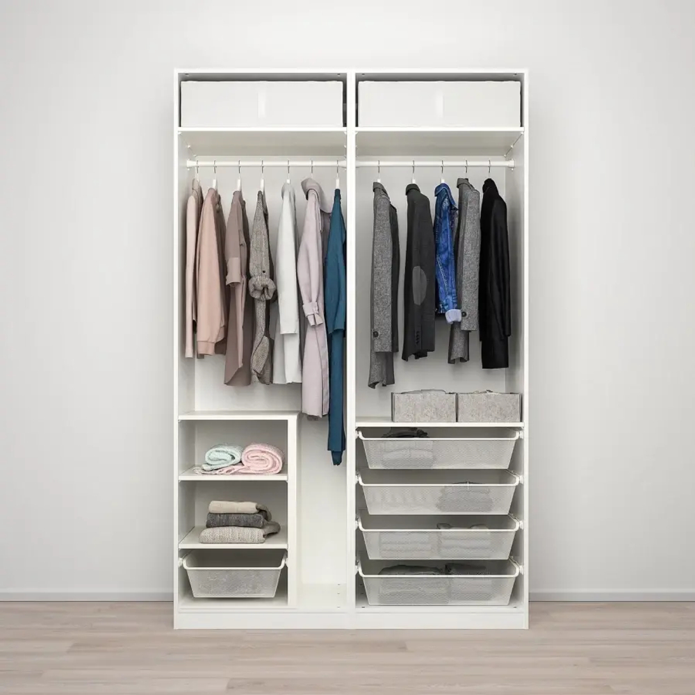 Шкаф-купе - IKEA PAX/BERGSBO/ ПАКС/БЕРГСБУ ИКЕА, 150x66x236 см, белый