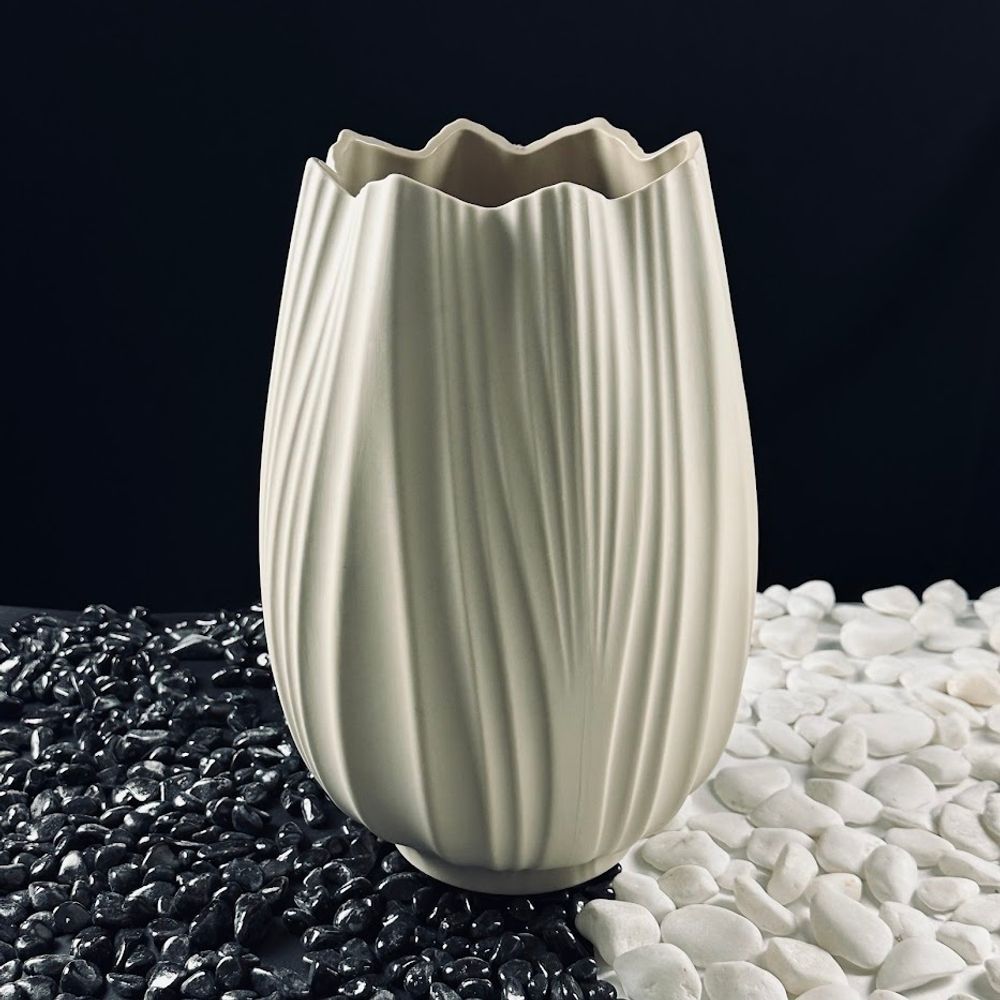 Lenardi 135-094 Ваза 32,5см ЭФИОПИЯ в под.уп.(х4)Фарфор