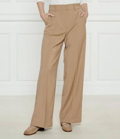 Хлопковые штаны VISIVO Weekend MaxMara - бежевый(151310416)