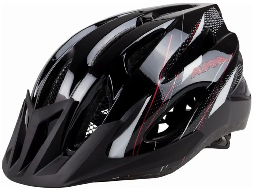 Велошлем Alpina MTB 17 Black-White-Red (см:58-61)