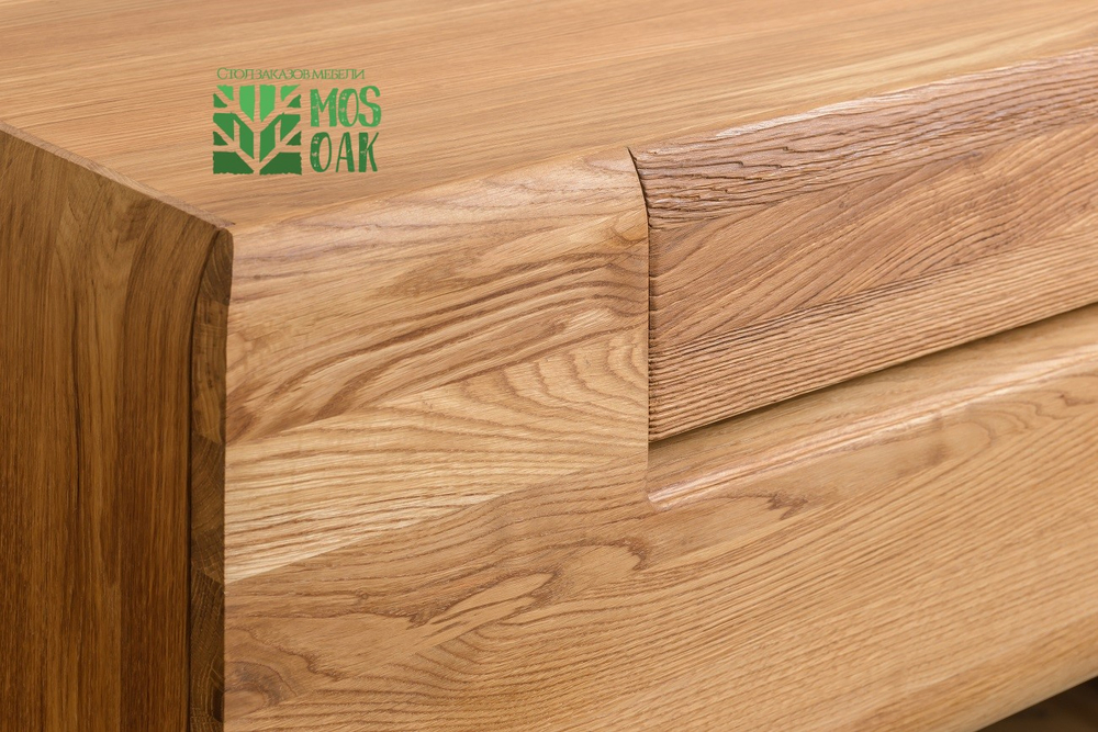 Тумба навесная под ТВ Parma из массива дуба