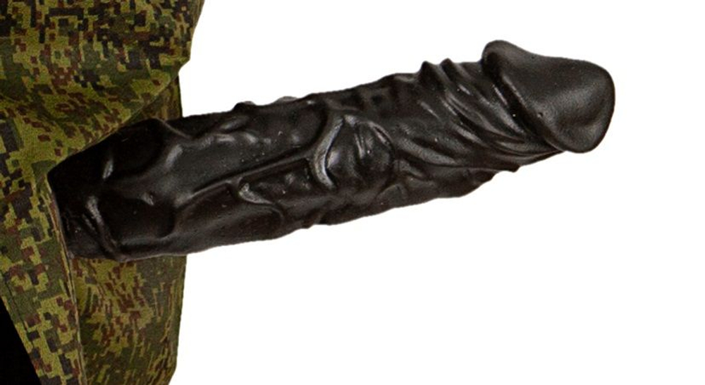 Фартук Бронежилет с фаллосом и банданой (Цвет: зеленый камуфляж)