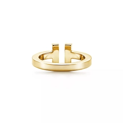 Кольцо из жёлтого золота 18k, Tiffany💠Square ,коллекция T