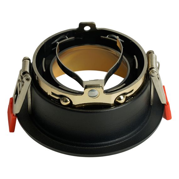 Светильник встраиваемый Feron DL3102 потолочный MR16 G5.3 черный + золото 51403