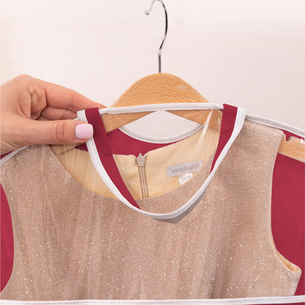 Чехол детский с карманами длинный 110х50 (бордовый)