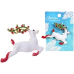 Брошь «Рождественское чудо - Олень», 4,5*3,5см