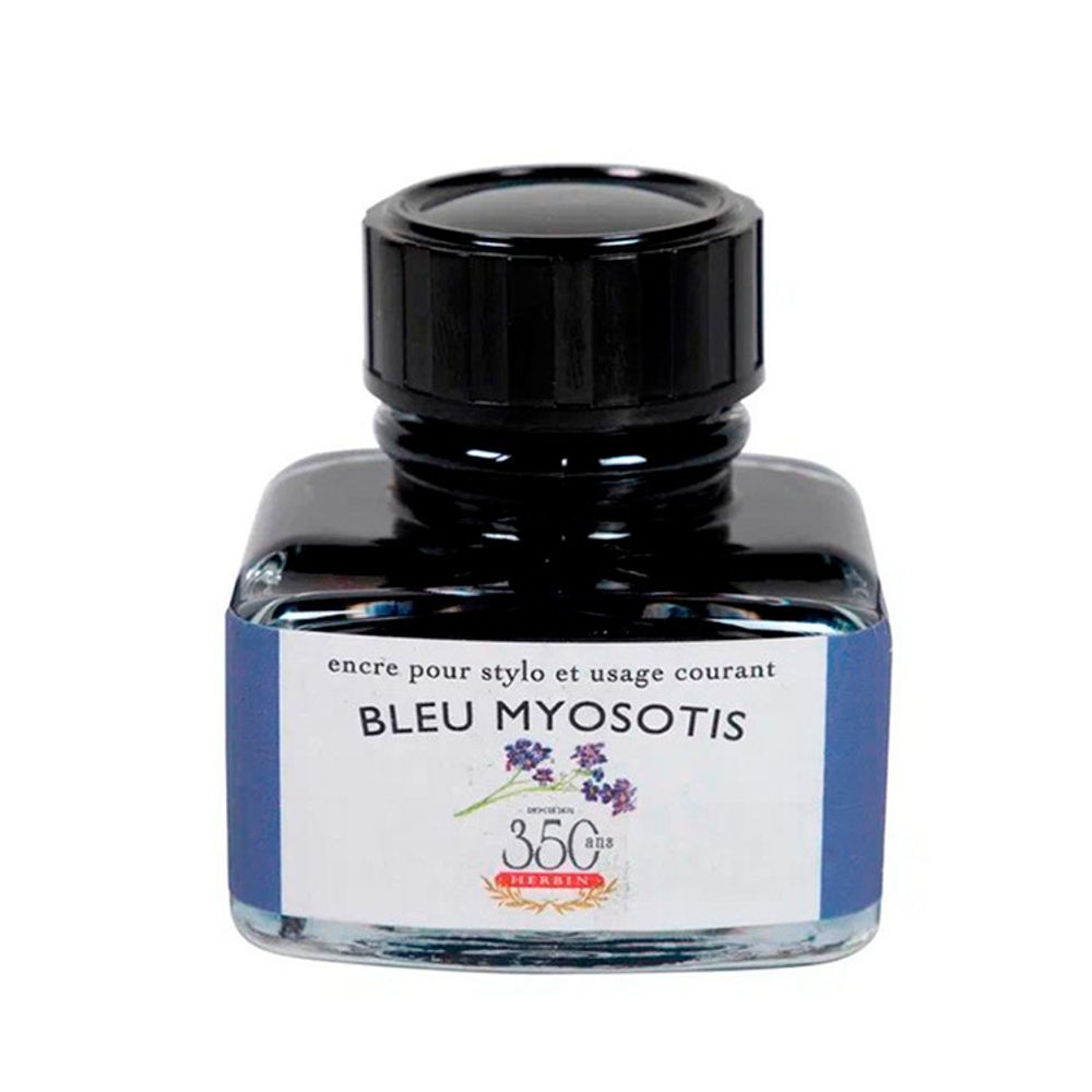 Чернила во флаконе Herbin 30 мл Bleu myosotis фиолетово-синие (13015T)