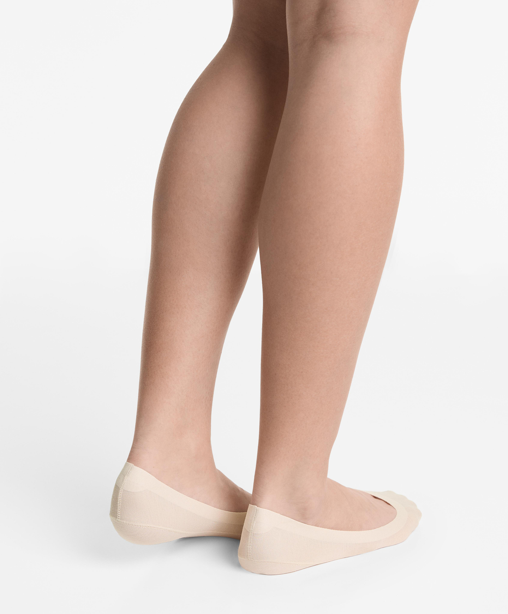 OYSHO Набор из двух пар невидимых носков из хлопковой смеси, бледно-розовый