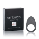 Перезаряжаемое эрекционное кольцо Embrace Pleasure Ring (7 режимов) (Цвет: серый)