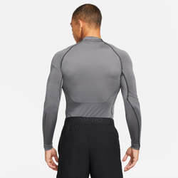 Компрессионка  Nike Pro Dri-Fit Tight LS Mock M - серый