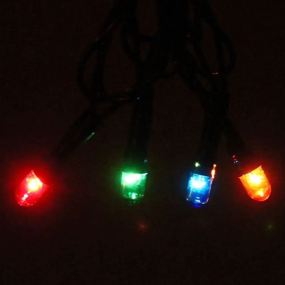 Гирлянда для дома MINI 7м 140 ламп, 8 реж, зеленый провод IP-20, Мультицвет