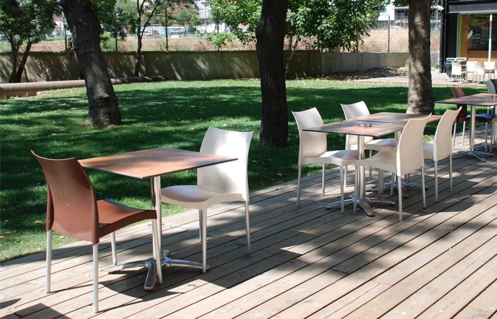 Стул пластиковый Papatya Marvel-S, сатинированный алюминий, слоновая кость