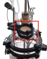 Заглушка PTFE + фланец 80мм на крышку реактора 100л
