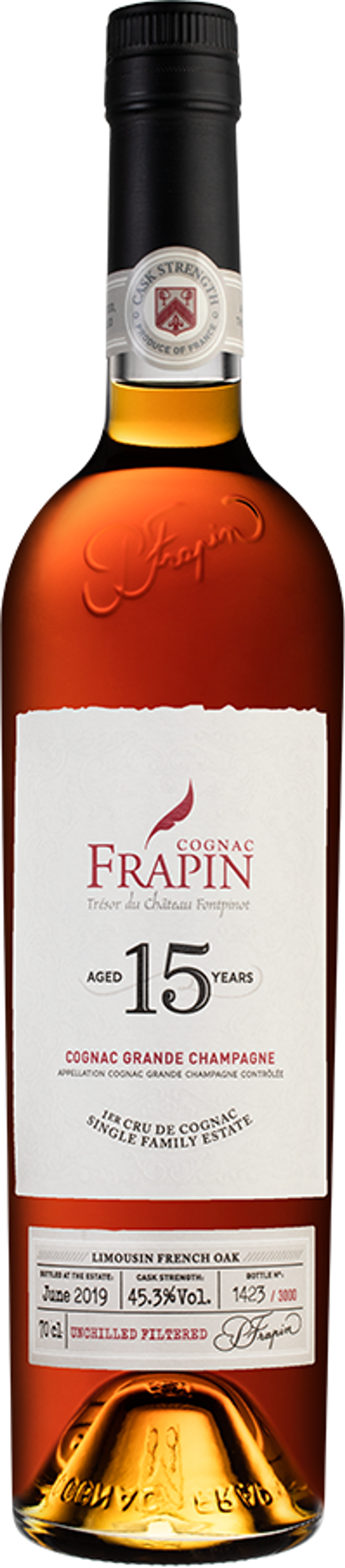 Коньяк Frapin Cognac Grande Champagne Aged 15 Years, 0.7 л
