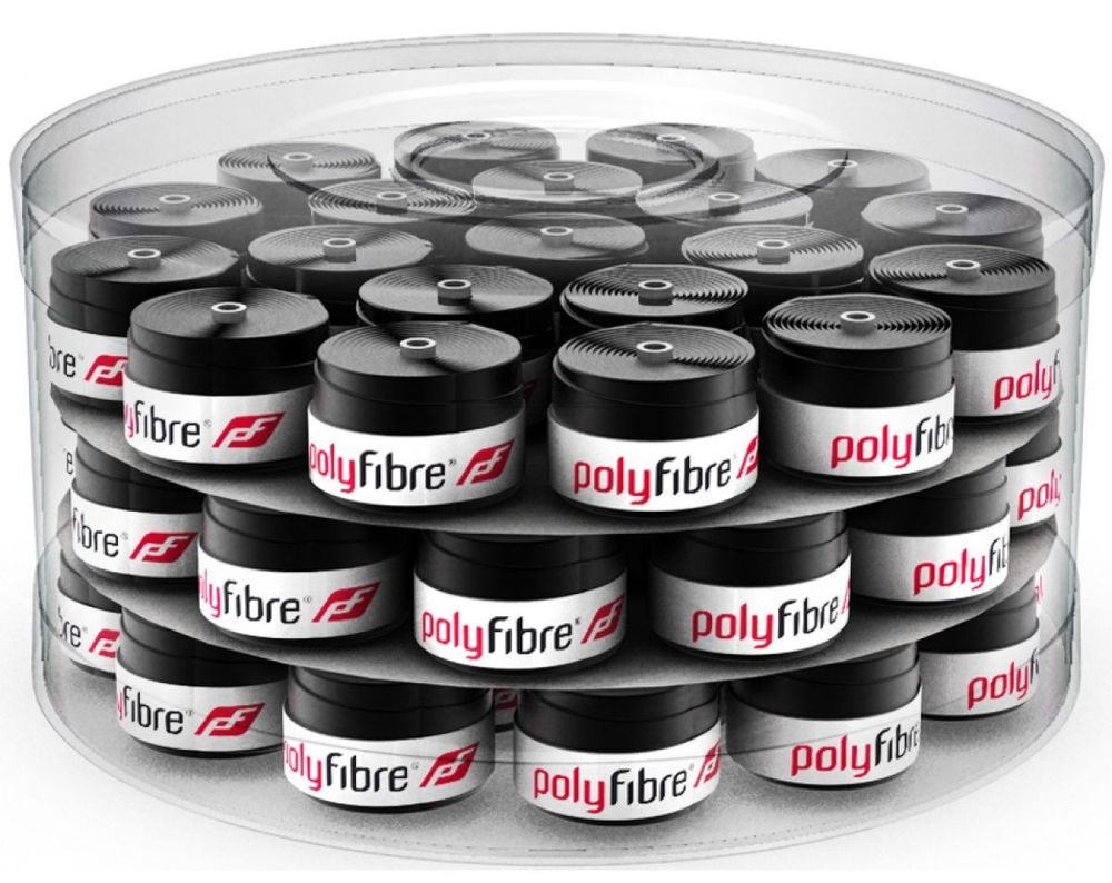 Теннисные намотки Polyfibre Feel It Overgrip 60P - черный