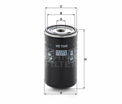 Фильтр гидравлический WD 724/6