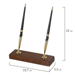 Набор настольный BESTAR "Saturn" из массива дерева (бук), 9 предметов, цвет "орех", 236378