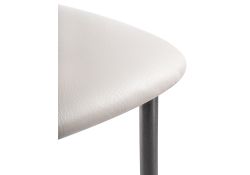 Стул на металлокаркасе Grigori белый полимер / светлый мусс