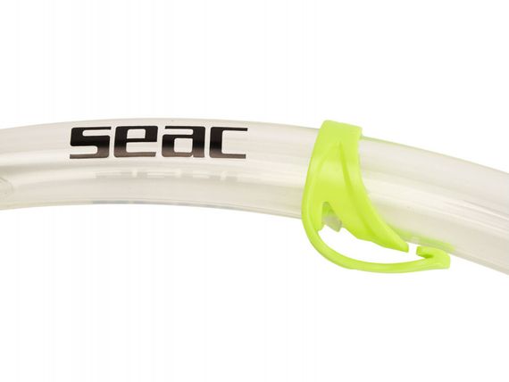 Трубка Seac Tribe Dry прозрачный/желтый