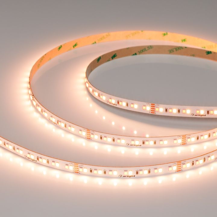 Светодиодная лента RT-A168-10mm 24V RGBW-Warm (20 W/m, IP20, 5m) Arlight 056879