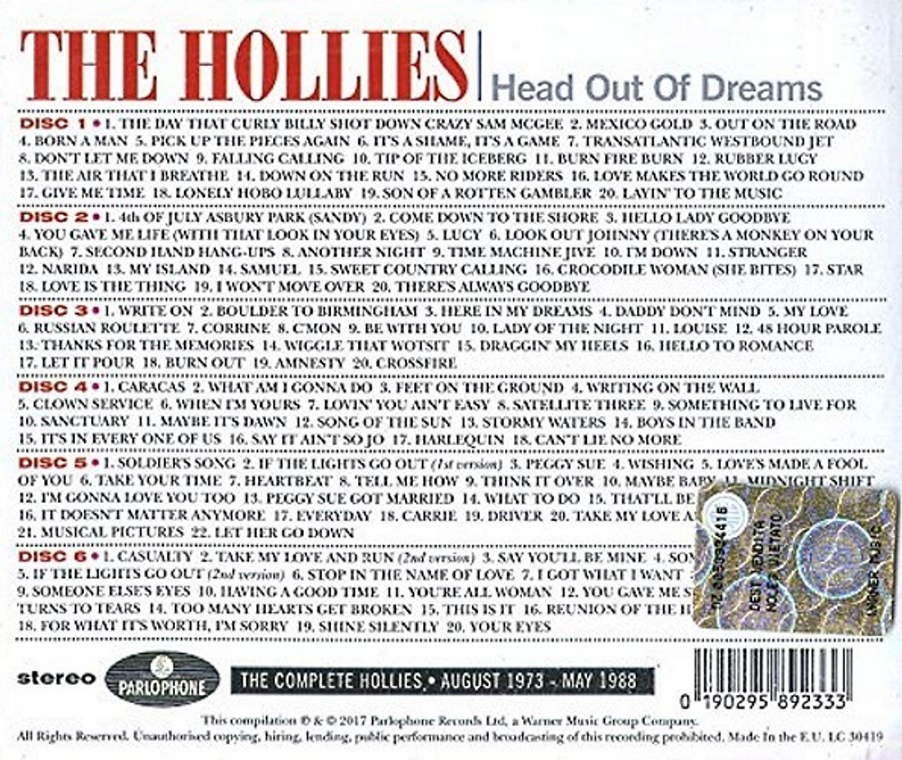 The Hollies / Head Out Of Dreams (6CD)