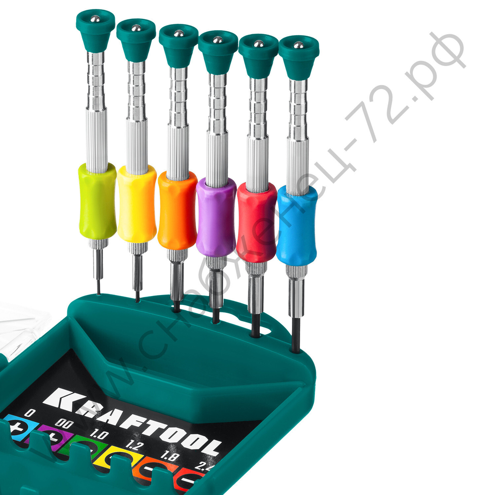 KRAFTOOL Precision-6 6 предм., Отвертка для точных работ (25679)