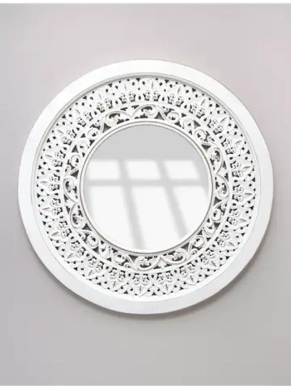 Зеркало "Флоренция" в резной деревянной раме, 64 см