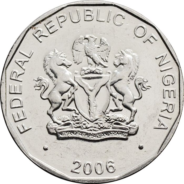 50 кобо 2006 Нигерия AU-UNC