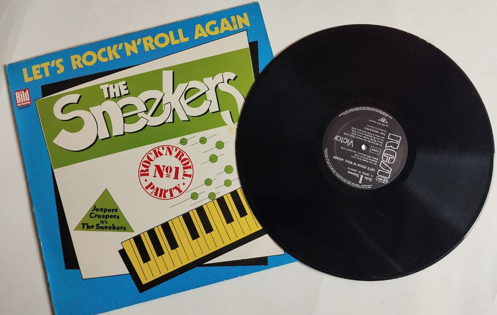 Винтажная виниловая пластинка LP The Sneekers Lets Rock n Roll Again (Germany 1982)