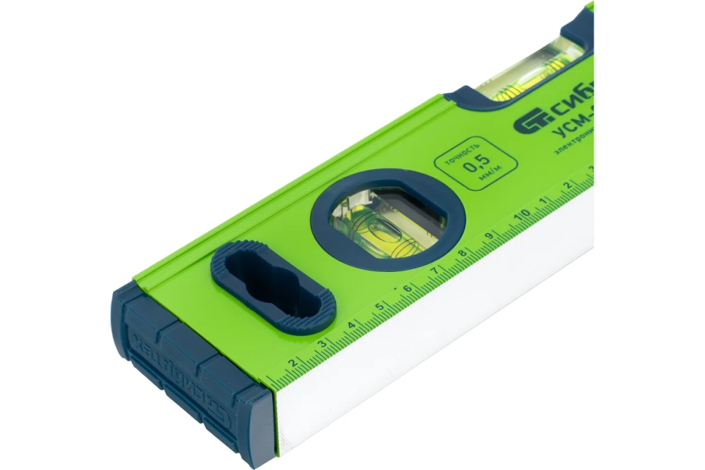 Уровень алюминиевый магнитный Сибртех 300 мм (3 глазка + рукоятки)