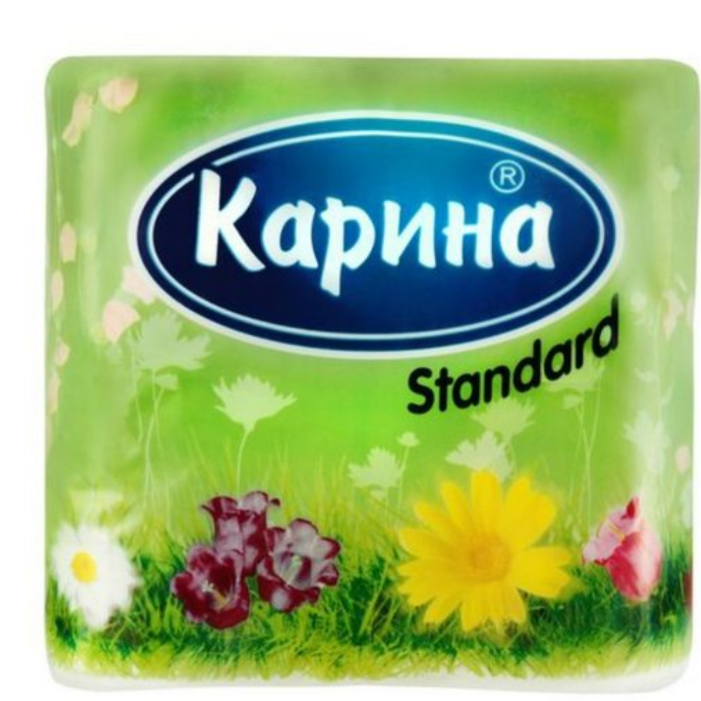 Туалетная бумага Карина Standard 2 слоя 4 шт