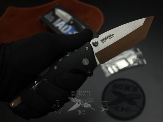 Складной нож Cold Steel 28DE AD-10 Tanto c клинком из стали CPM-S35VN, рукоять G10