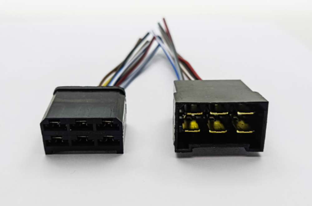 Разъем 6конт папа+мама с проводами (ДАП-103.3724.060+ДАП-102.3724.060)