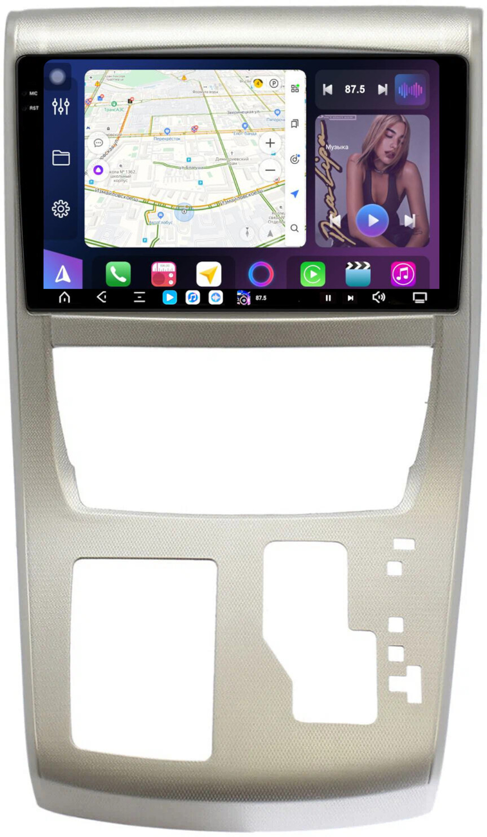 Магнитола для Toyota Alphard 2 Vellfire 1 H20 2008-2015 (с JBL, рамка большая) - FarCar XXL10-9536-10F1B монитор 10.36" 2K QLED на Android 14, TS20, 8+256Гб, CarPlay, 4G SIM-слот