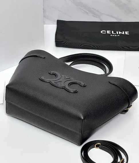 Сумка Celine MEDIUM CABAS ANAÏS CUIR TRIOMPHE черная