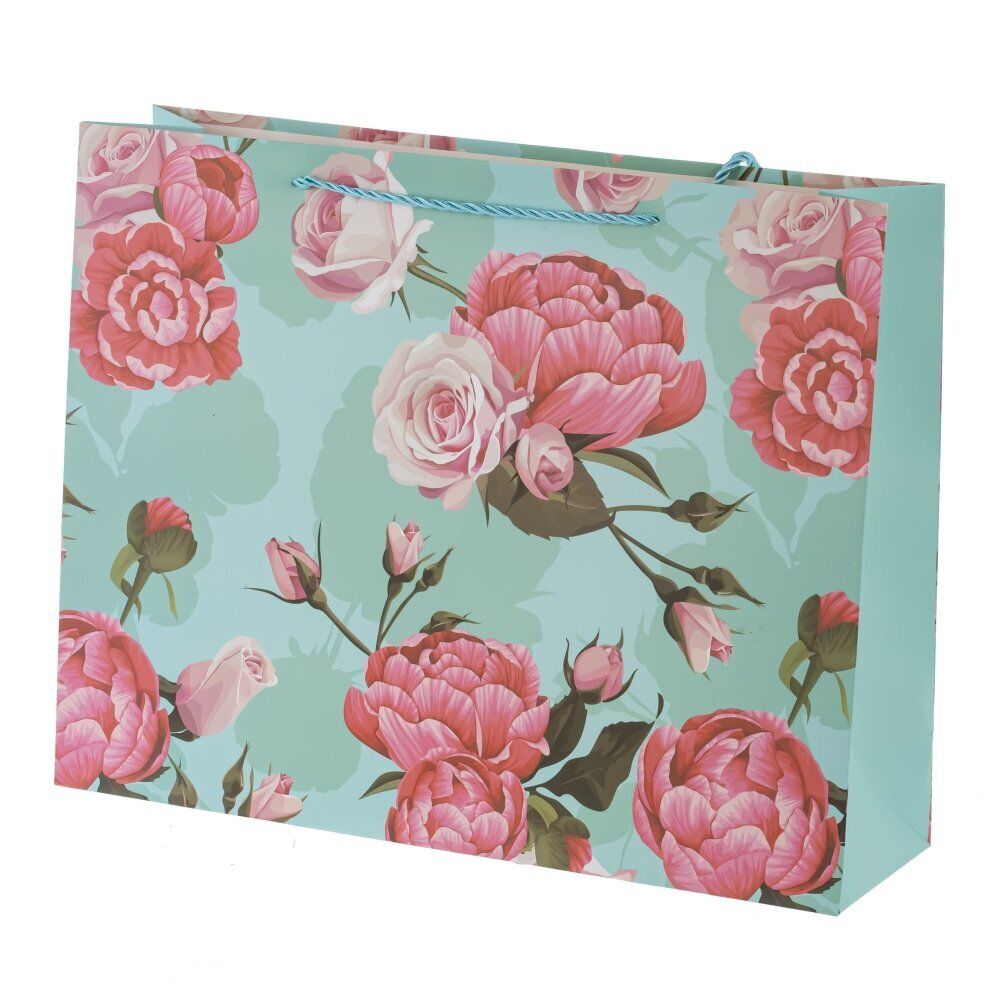 GAEM Пакет подарочный L (бумага 210г/м2, блок микс 12шт), L38,5 W11 H30 см, 4в.