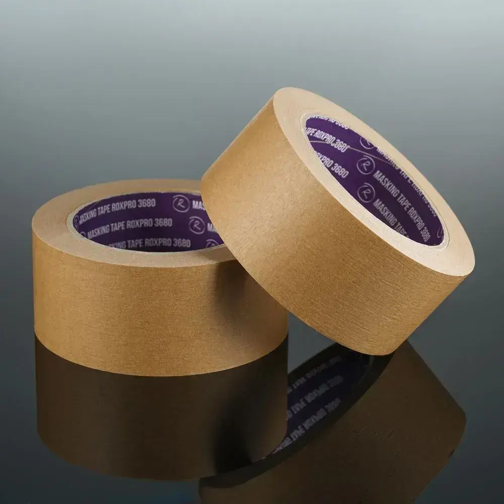 Скотч малярный, Малярная лента для авто ROXPRO 3680, коричневая, 48мм х 40м 1 шт.