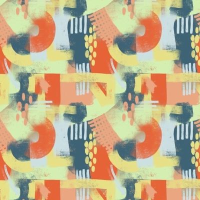 Яркая трендовая абстракция