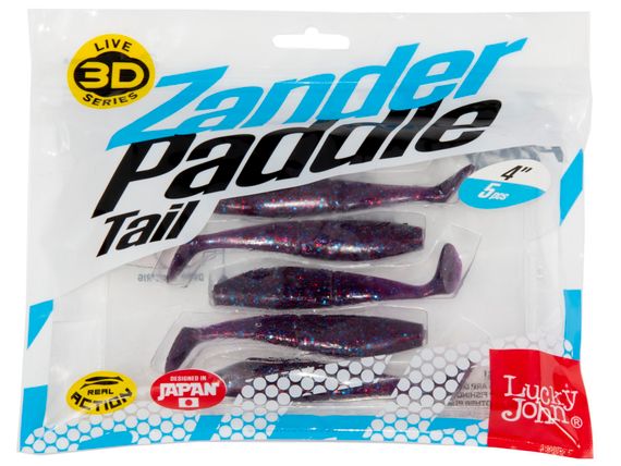 Виброхвосты LJ 3D Series Zander Paddle Tail 4.0in (10.00)/Z10 5шт.