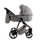 Детская универсальная коляска Adamex Delta Natura - DN-9 Moon (св. серый, ткань)