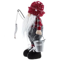 GAEM Игрушка набивная "Гном-рыбак", L23 W9 H29 см