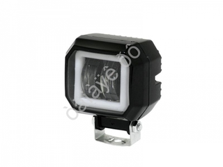 Прожектор LED-СТГ -прямоуг 20W ( 73*77*55) 2Lenz+ДХО Cree шт 103020 М5 КОМБО (срез углы)