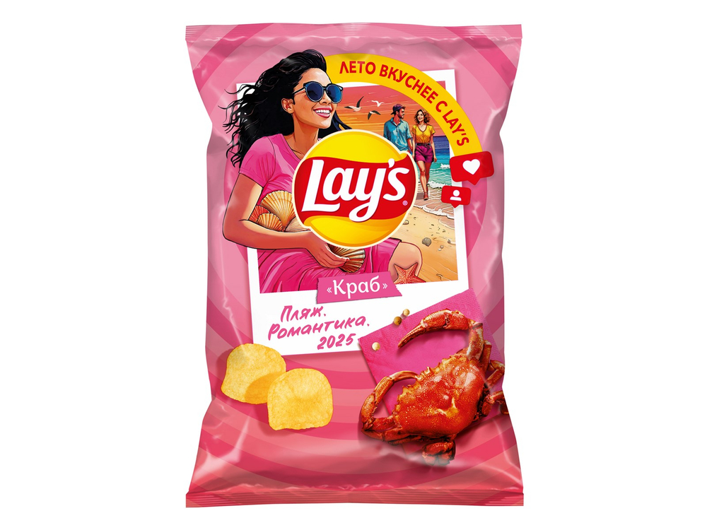 Чипсы LAYS КРАБ 140 гр