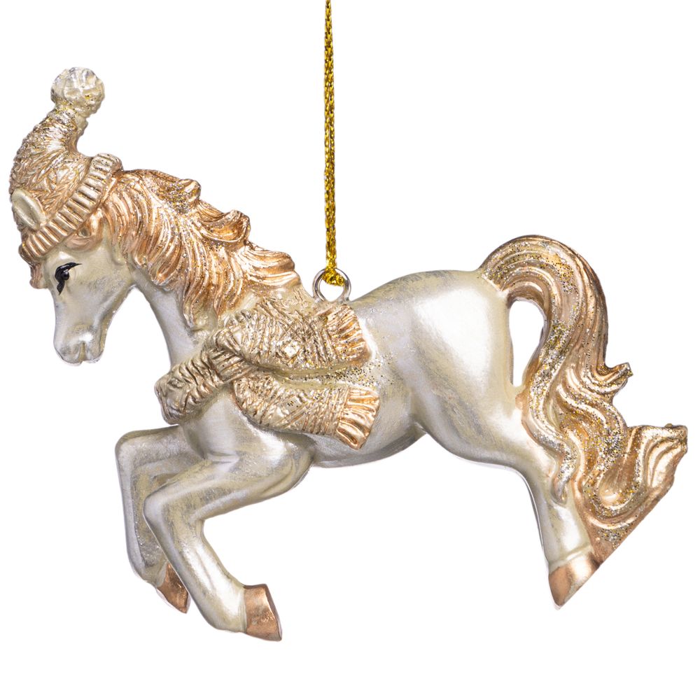 ЕЛОЧНОЕ УКРАШЕНИЕ "ЛОШАДКА" 8Х2,5Х10 СМ