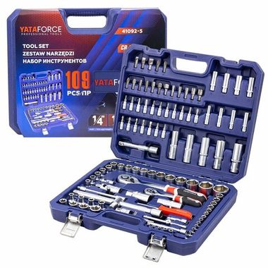 Набор инструментов в пластиковом кейсе (109 предметов) YATAFORCE YF-41092-5