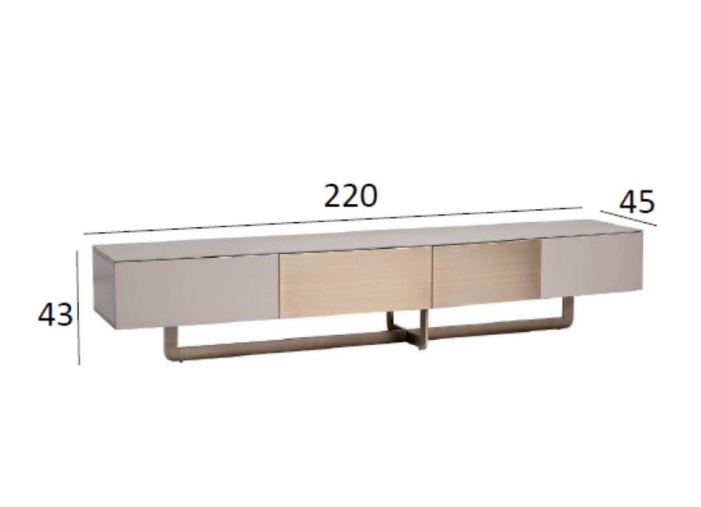Тумба под телевизор Garda Decor Космос (Space) L 220*45*43 см