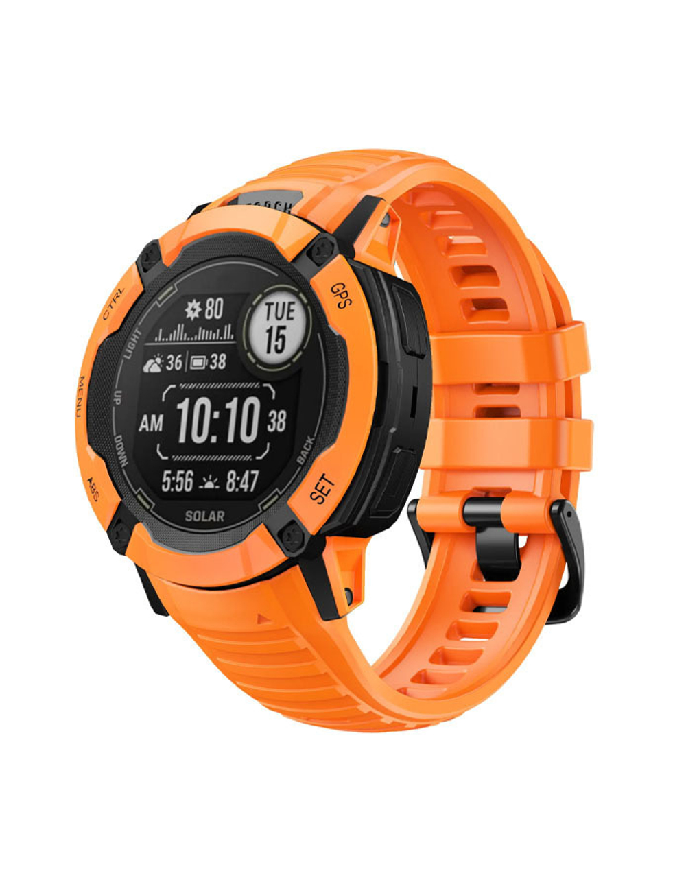 Ремешок 26 мм для Garmin Instinct 2X Solar / Instinct 2X Solar Tactical (Крепление Torch)  Оранжевый