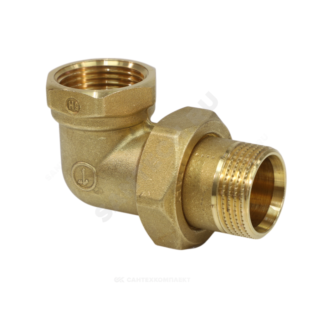 Соединитель латунь американка Ду 32 (1 1/4") угловой ВР/НР R19 Giacomini R19Y006