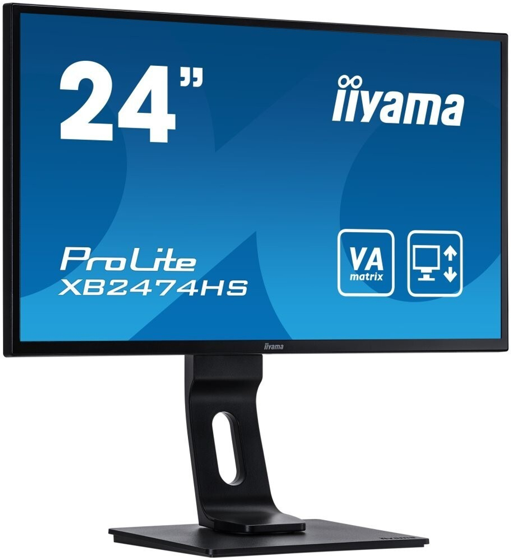 Монитор Iiyama 24;; ProLite XB2474HS-B2 1920x1080 VA WLED 75Гц 4ms VGA HDMI DisplayPort